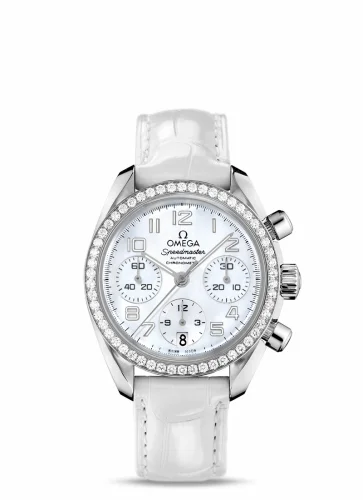 Omega Speedmaster Date 38 Stainless Steel / Diamond / MOP 324.18.38.40.05.001 (32418384005001)